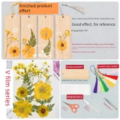 DIY Bitki Örneği Ayraç Malzeme Paketi - 12 Çiçek - 4 Ayraç Malzeme Paketi Suit H - 1