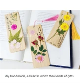 DIY Bitki Örneği Ayraç Malzeme Paketi - 18 Çiçek - 6 Ayraç-Malzeme Paketi D - 8