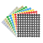 Su Geçirmez Yuvarlak Numara Etiketleri - Su Geçirmez Lazer 1-20 Kodu thumbnail 6