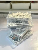 Şeffaf Tokalı Çıkartma Saklama Kutusu - 10 cm - 7 cm - 2 cm - 6