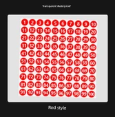 Su Geçirmez Yuvarlak Numara Etiketleri - Su Geçirmez Lazer 1-20 Kodu thumbnail 10