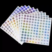 Su Geçirmez Yuvarlak Numara Etiketleri - Su Geçirmez Lazer 1-20 Kodu thumbnail 4