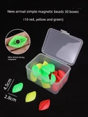 Eğitici Manyetik Boncuklar 4.5CM Kırmızı Sarı Yeşil 30'lu Kutu - 1
