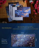 Zarif Mektup Kağıdı ve Zarf Seti - Küçük Prens XF855 - 1 Paket 4 Zarf + 8 Mektup Kağıdı + 6 Mühürleme Stickerı - 11