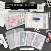 Yarı Şeffaf Kağıt Zarf - Sülfürik Asit Kağıt Zarf Dikey Orta Boy 50 Paket - 2