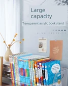Büyük Kapasiteli Kalın Şeffaf Plastik Depolama Kutusu - Uygulama Kalın - Uzatma Uzunluğu Artırılmış/1/Dört Sütun Kitap + Çıkartma Gönderilir - 7