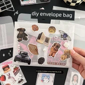 Yarı Şeffaf Kağıt Zarf - Sülfürik Asit Kağıt Zarf Dikey Orta Boy 50 Paket - 5