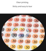 Su Geçirmez Yuvarlak Numara Etiketleri - Su Geçirmez Lazer 1-20 Kodu thumbnail 8