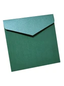 165x165mm Kare Renkli Zarf - Şarap Kırmızı İnci - 4