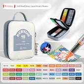 Akrilik Marker Kalemi - Kalın Oxford Çanta - 48 Renk - 1