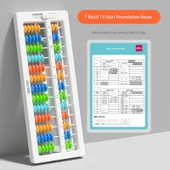 Eğitici Abaküs - Tek Tuşla Sıfırlama - 7 Boncuk - 13 Dişli Temel Sıfırlama Abaküs - Ekli Tablo thumbnail 1