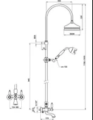 Webert Dorian Banyo Bataryasi-duş Kolonu Ve El Duşu Seti̇ Altin - 6