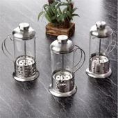 Çelik Kulplu Cam French Press - 350 ml - 1