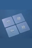 Risingmaber 10 Adet Ultra Güçlü Yapışkanlı Kanca, Şeffaf Yapışkanlı Mutfak Banyo Askısı, MT114 - 5