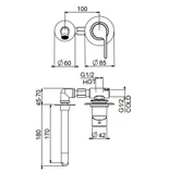 İtalyan Webert- Do Re Mi Ankastre Lavabo Bataryası Krom DR830606015 - 2