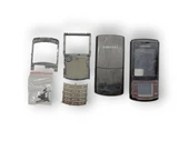 Samsung U900 Kasa Samsung SGH-U900 Uyumlu Siyah Renk Orta Kasa Ön Arka Kapak Tuş Takımı - 1