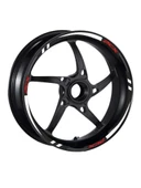 BEYAZ I REFLEKTÖR BASKI HONDA PCX UYUMLU 1 SET JANT ŞERİDİ - 1