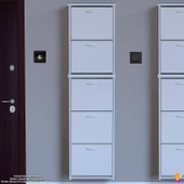 Modilayn VERVE Asma Kapı Önü 52x194x 26 cm’lik 5 Düşer Kapak 10 Göz Bölmeli Ayakkabılık - 4