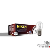 NIKEN 1016 AMPUL DÜZ BA15d P21W/5W 12V PAKETİ 10 LU - 1