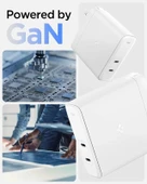 Spigen GaN III 352 35W 2 Bağlantı Noktalı Kompakt Katlanabilir Çift USB C Duvar Şarj Cihazı PD PPS - 3