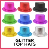 KENPAZAR Karışık Renk Simli Silindir Parti Şapkaları (12 Adet) thumbnail 2