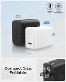 Spigen GaN III 352 35W 2 Bağlantı Noktalı Kompakt Katlanabilir Çift USB C Duvar Şarj Cihazı PD PPS - 4