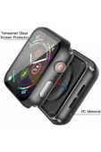 Apple Watch Se 4 5 Seri 40 mm ile Uyumlu Kasa ve Ekran Koruyucu 360 Koruma Kapak - 4