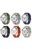 Huawei Watch GT5 46 mm GT5 Pro ile Uyumlu Kayış Dikiş Desenli 22 mm Jazzy Spor Kordon thumbnail 3