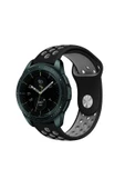 Huawei Watch GT4 46 mm ile Uyumlu Kordon 22 mm Delikli Spor Kayış - 1