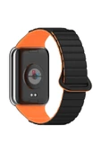 Xiaomi Redmi Watch 4 Uyumlu Kordon Çizgi Tasarımlı Manyetik Kordon - 1