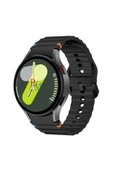 Samsung Galaxy Watch 6 43 mm İle Uyumlu Kavisli Spor Silikon Kordon - 1