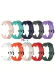 Xiaomi Mi Watch Lite ile Uyumlu Klasik Silikon Kordon Akıllı Saat Bileklik Kordonu - 2