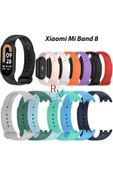Xiaomi Mi Band 8 ile Uyumlu Spor Silikon Kordon Akıllı Saat Bileklik Kordonu - 3