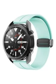 Samsung Galaxy Watch 4/5-5 pro /6 Seri 40 42 43 44 45 46 47 mm Uyumlu 20 mm Magnetic Silikon Kordon - 1