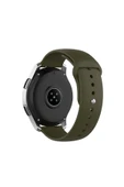 Samsung Galaxy Watch Active-Active 2 40 mm-44mm-Watch 3 41 mm Tam Uyumlu 20 mm Klasik Silikon Kordon - 1