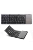 Lenovo Tüm Tabletler ile Uyumlu Klavye Katlanabilir Taşıması Kolay Mini Bluetooth Klavye İngilizce - 3
