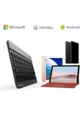 Samsung Galaxy Tab A9 Plus Tüm Seri İle Uyumlu Bluetooth Özellikli Klavye Mouse Set - 3