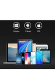 Bluetooth Özellikli Klavye Katlanabilir Taşıması Kolay Mini Bluetooth Klavye Tüm Tabletlerle Uyumlu - 5