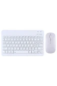 Samsung Galaxy Tab S9 FE Plus X610 12.4 '' İle Uyumlu Bluetooth Özellikli Klavye Mouse Set - 1