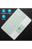Tüm Cihazlarla (Apple-Samsung-Huawei-Xiaomi-Honor) Uyumlu Touchpadli Bluetooth Klavye - 2