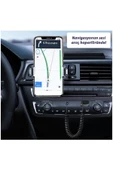 Bluetooth Wireless Bt5.1 Usb To 3,5mm Aux Araç Kiti Bluetooth Araç Sprial Kablolu Çevirici - 5