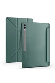 Samsung Galaxy Tab S10 S9 S8 Ultra 14.6 inç Uyumlu Kılıf Üçgen Standlı Kalem Bölmeli Tablet Kılıfı - 1