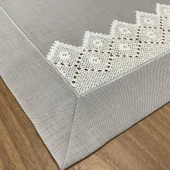 Dantelli Gri Zeminli Ranır - 40 x 130 cm - 2