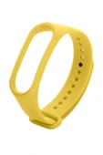 AXYA Xiaomi mi Band 3 Ve Mi Band 4 Silikon Kordon Sarı - 1