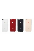 AXYA Apple iPhone 8 Arka Pil Batarya Kapak Cam Kamera Lensli Gold - 2