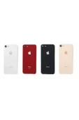 AXYA Apple iPhone 8 Arka Pil Batarya Kapak Cam Kamera Lensli Beyaz - 4