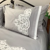 Beyaz İş li & Pamuklu Pike Takımı -6 parça - 1