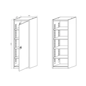 Çelik Dosya Dolabı Metal Dolap Ofis Dolapları Arşiv , Garaj , Bahçe , Kiler , Balkon thumbnail 7