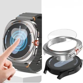 Samsung Galaxy Watch 7 44mm Ultra Dönüştürücü Kasa Koruyucu  Siyah thumbnail 5