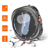 Samsung Galaxy Watch 7 44mm Ultra Dönüştürücü Kasa Koruyucu  Gümüş thumbnail 6